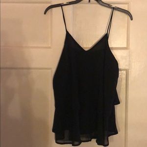 Black spaghetti strap top